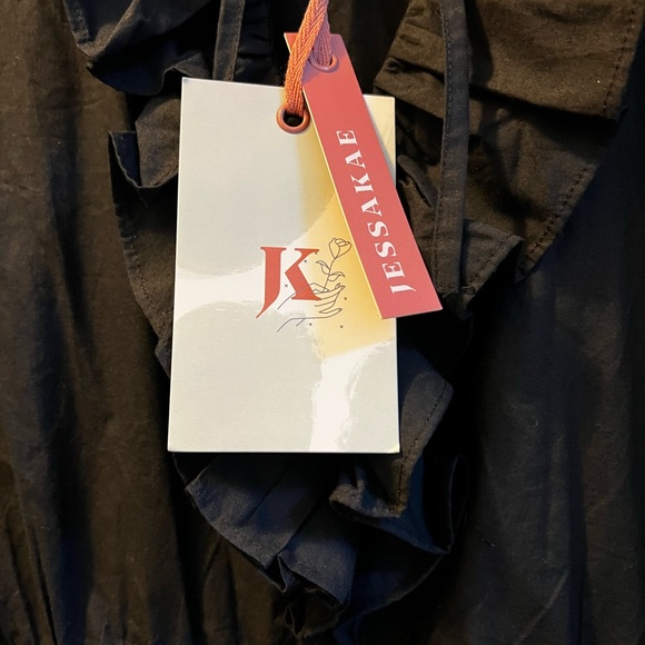 JessaKae Black Dress with Ruffle Details - Picture 4 of 4